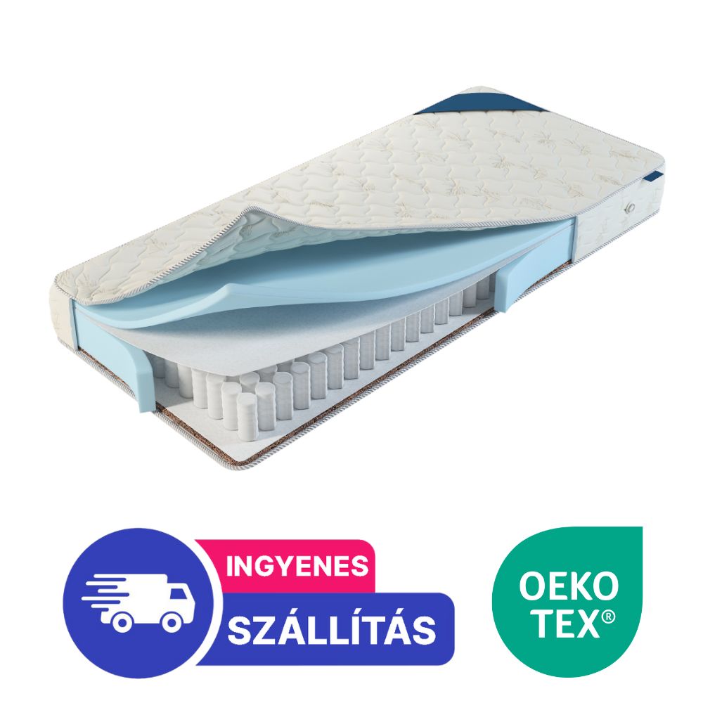 SleepConcept Pocket One 7 zónás félkemény matrac